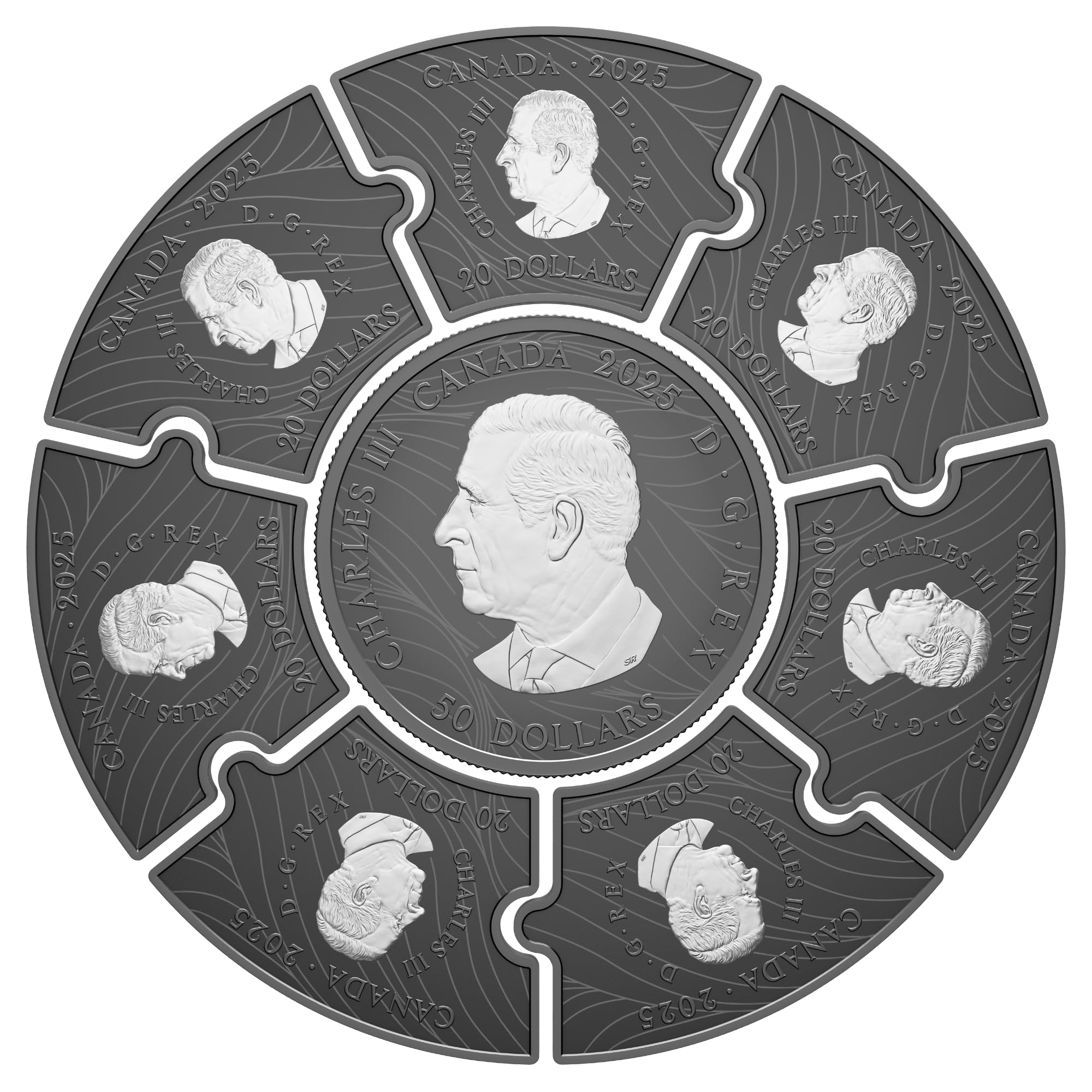 Sprott Money Collectibles - 2025 Canada Moon Phases - 8 Piece 297g